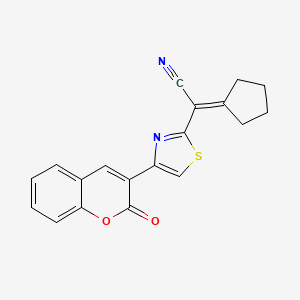 Cyclopentylidene-[4-(2-oxo-2H-chromen-3-yl)-thiazol-2-yl]-acetonitrile