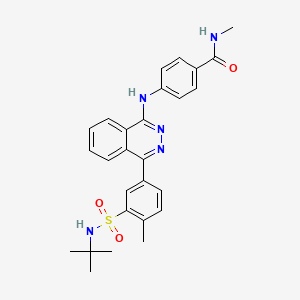 4-({4-[3-(tert-butylsulfamoyl)-4-methylphenyl]phthalazin-1-yl}amino)-N-methylbenzamide