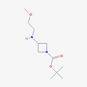 molecular formula C11H22N2O3 B1503456 tert-Butyl 3-((2-methoxyethyl)amino)azetidine-1-carboxylate CAS No. 887581-27-3