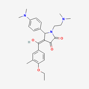 1-[2-(dimethylamino)ethyl]-5-[4-(dimethylamino)phenyl]-4-[(4-ethoxy-3-methylphenyl)carbonyl]-3-hydroxy-1,5-dihydro-2H-pyrrol-2-one