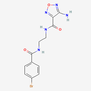 4-amino-N-(2-{[(4-bromophenyl)carbonyl]amino}ethyl)-1,2,5-oxadiazole-3-carboxamide