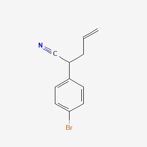 molecular formula C11H10BrN B1503464 2-(4-Bromophenyl)pent-4-enenitrile CAS No. 463940-86-5