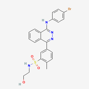 molecular formula C23H21BrN4O3S B15034646 5-{4-[(4-bromophenyl)amino]phthalazin-1-yl}-N-(2-hydroxyethyl)-2-methylbenzenesulfonamide 