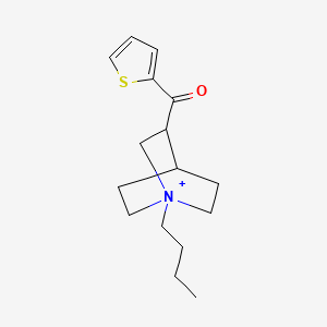 molecular formula C16H24NOS+ B15034683 1-Butyl-3-(thiophen-2-ylcarbonyl)-1-azoniabicyclo[2.2.2]octane 