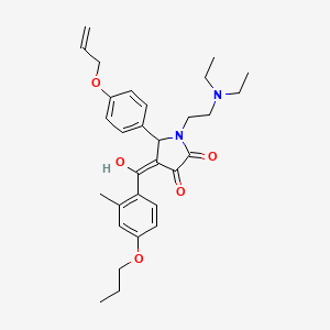 5-[4-(allyloxy)phenyl]-1-[2-(diethylamino)ethyl]-3-hydroxy-4-(2-methyl-4-propoxybenzoyl)-1,5-dihydro-2H-pyrrol-2-one