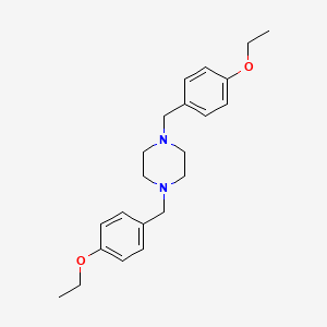 1,4-Bis[(4-ethoxyphenyl)methyl]piperazine