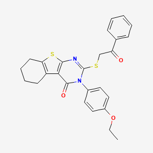 3-(4-ethoxyphenyl)-2-[(2-oxo-2-phenylethyl)sulfanyl]-5,6,7,8-tetrahydro[1]benzothieno[2,3-d]pyrimidin-4(3H)-one