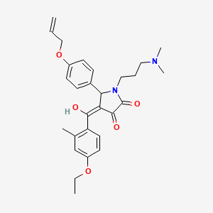 1-[3-(dimethylamino)propyl]-4-[(4-ethoxy-2-methylphenyl)carbonyl]-3-hydroxy-5-[4-(prop-2-en-1-yloxy)phenyl]-1,5-dihydro-2H-pyrrol-2-one