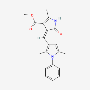 methyl (4Z)-4-[(2,5-dimethyl-1-phenyl-1H-pyrrol-3-yl)methylidene]-2-methyl-5-oxo-4,5-dihydro-1H-pyrrole-3-carboxylate