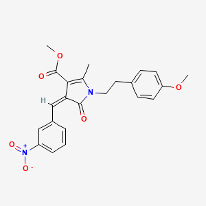 methyl (4Z)-1-[2-(4-methoxyphenyl)ethyl]-2-methyl-4-(3-nitrobenzylidene)-5-oxo-4,5-dihydro-1H-pyrrole-3-carboxylate