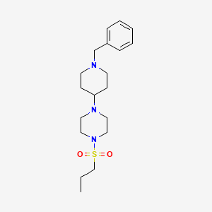 molecular formula C19H31N3O2S B15034880 1-(1-Benzylpiperidin-4-yl)-4-(propylsulfonyl)piperazine 