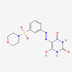 5-{2-[3-(Morpholine-4-sulfonyl)phenyl]hydrazin-1-ylidene}-1,3-diazinane-2,4,6-trione