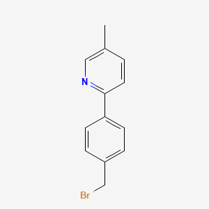 2-(4-(Bromomethyl)phenyl)-5-methylpyridine