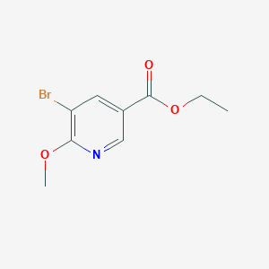 molecular formula C9H10BrNO3 B1503497 5-Bromo-6-methoxy-nicotinic acid ethyl ester 