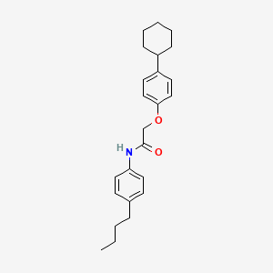 N-(4-butylphenyl)-2-(4-cyclohexylphenoxy)acetamide