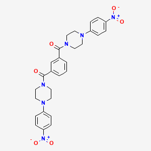 1-(4-Nitrophenyl)-4-(3-{[4-(4-nitrophenyl)-1-piperazinyl]carbonyl}benzoyl)piperazine