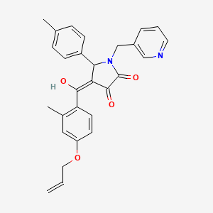 3-hydroxy-4-[2-methyl-4-(prop-2-en-1-yloxy)benzoyl]-5-(4-methylphenyl)-1-[(pyridin-3-yl)methyl]-2,5-dihydro-1H-pyrrol-2-one