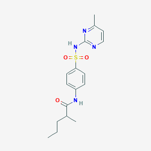 molecular formula C17H22N4O3S B15035060 2-methyl-N-{4-[(4-methylpyrimidin-2-yl)sulfamoyl]phenyl}pentanamide 