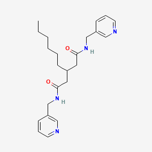 3-hexyl-N,N'-bis(pyridin-3-ylmethyl)pentanediamide