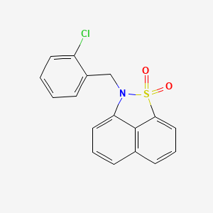 molecular formula C17H12ClNO2S B15035125 2-(2-chlorobenzyl)-2H-naphtho[1,8-cd][1,2]thiazole 1,1-dioxide 