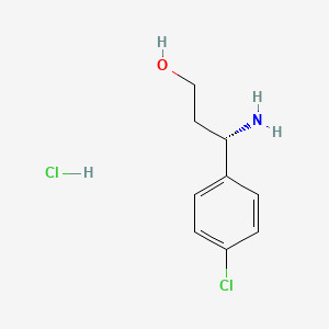 (S)-3-(4-chlorophenyl)-beta-alaninol HCl