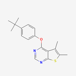 4-(4-Tert-butylphenoxy)-5,6-dimethylthieno[2,3-d]pyrimidine