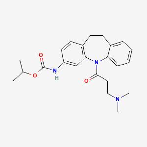 Isopropyl N-{5-[3-(dimethylamino)propanoyl]-10,11-dihydro-5H-dibenzo[B,F]azepin-3-YL}carbamate