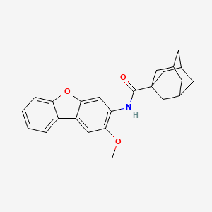 molecular formula C24H25NO3 B15035208 Adamantane-1-carboxamide, N-(2-methoxydibenzofuran-3-yl)- 