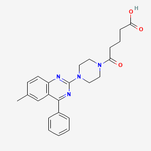 5-[4-(6-Methyl-4-phenylquinazolin-2-yl)piperazin-1-yl]-5-oxopentanoic acid