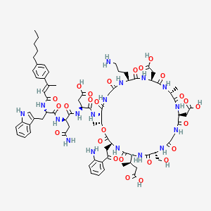 molecular formula C77H101N17O26 B1503526 Surotomycin CAS No. 1233389-51-9