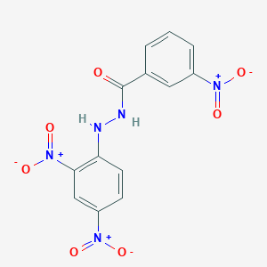 molecular formula C13H9N5O7 B15035266 N'-(2,4-dinitrophenyl)-3-nitrobenzohydrazide 