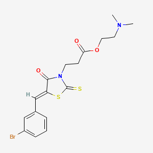 2-(dimethylamino)ethyl 3-[(5Z)-5-(3-bromobenzylidene)-4-oxo-2-thioxo-1,3-thiazolidin-3-yl]propanoate