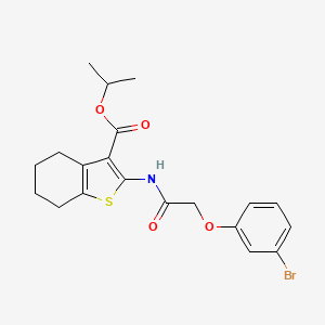 Propan-2-yl 2-{[(3-bromophenoxy)acetyl]amino}-4,5,6,7-tetrahydro-1-benzothiophene-3-carboxylate