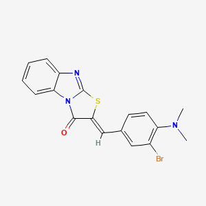 (2Z)-2-[3-bromo-4-(dimethylamino)benzylidene][1,3]thiazolo[3,2-a]benzimidazol-3(2H)-one