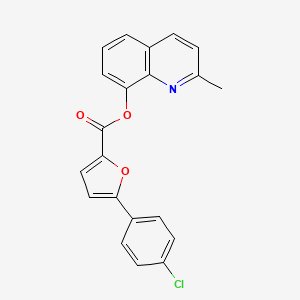 2-Methylquinolin-8-yl 5-(4-chlorophenyl)furan-2-carboxylate