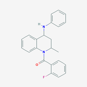 (2-fluorophenyl)[2-methyl-4-(phenylamino)-3,4-dihydroquinolin-1(2H)-yl]methanone