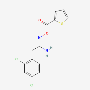 (1Z)-2-(2,4-dichlorophenyl)-N'-[(thiophen-2-ylcarbonyl)oxy]ethanimidamide