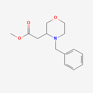 molecular formula C14H19NO3 B1503551 Methyl 2-(4-benzylmorpholin-3-yl)acetate CAS No. 1027512-11-3