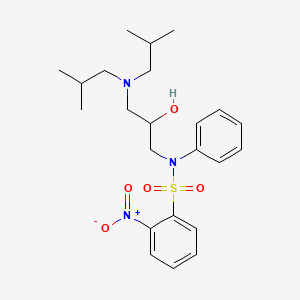 N-(3-Diisobutylamino-2-hydroxy-propyl)-2-nitro-N-phenyl-benzenesulfonamide