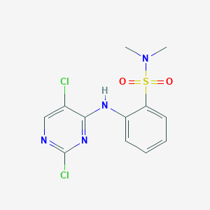 molecular formula C12H12Cl2N4O2S B1503555 2-(2,5-Dichloro-pyrimidin-4-ylamino)-N,N-dimethyl-benzenesulfonamide 