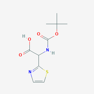 molecular formula C10H14N2O4S B1503558 Boc-DL-(2-thiazoyl)glycine 