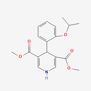 molecular formula C18H21NO5 B15035601 Dimethyl 4-[2-(propan-2-yloxy)phenyl]-1,4-dihydropyridine-3,5-dicarboxylate 