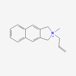 molecular formula C16H18N+ B15035648 2-methyl-2-(prop-2-en-1-yl)-2,3-dihydro-1H-benzo[f]isoindolium 