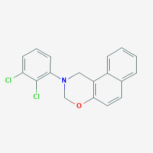 molecular formula C18H13Cl2NO B15035731 2-(2,3-dichlorophenyl)-2,3-dihydro-1H-naphtho[1,2-e][1,3]oxazine 