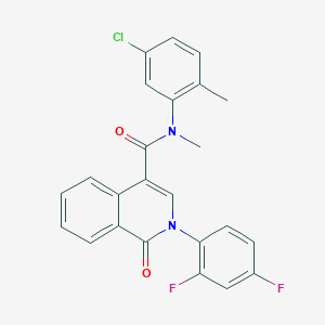 N-(5-chloro-2-methylphenyl)-2-(2,4-difluorophenyl)-N-methyl-1-oxo-1,2-dihydroisoquinoline-4-carboxamide