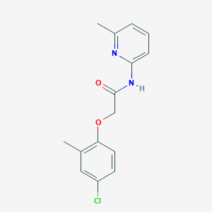 molecular formula C15H15ClN2O2 B15035854 2-(4-chloro-2-methylphenoxy)-N-(6-methylpyridin-2-yl)acetamide 