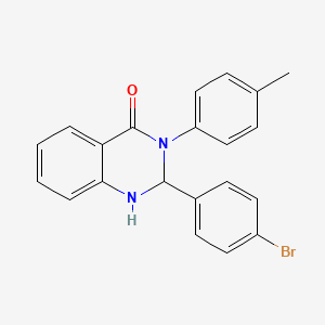 2-(4-bromophenyl)-3-(4-methylphenyl)-2,3-dihydroquinazolin-4(1H)-one