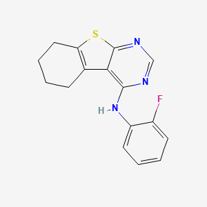 N-(2-fluorophenyl)-5,6,7,8-tetrahydro[1]benzothieno[2,3-d]pyrimidin-4-amine