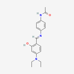 N-[4-({(E)-[4-(diethylamino)-2-hydroxyphenyl]methylidene}amino)phenyl]acetamide