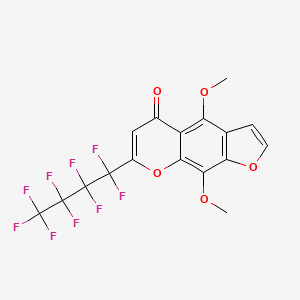 4,9-Dimethoxy-7-(nonafluorobutyl)-5H-furo[3,2-g][1]benzopyran-5-one